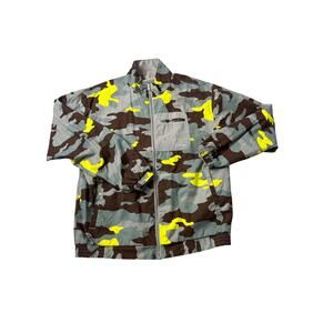 HUF Yellow Camo Reversable Bomber Jacket Cambridge Harrington Medium